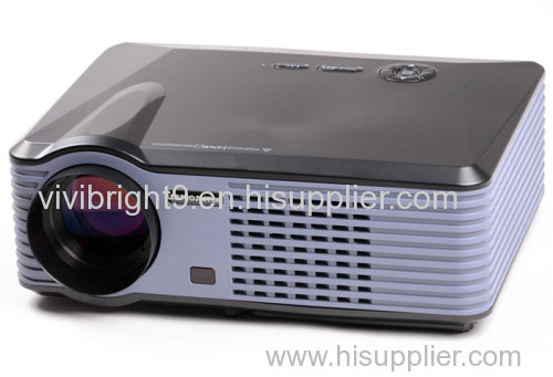 VIVIBRIGHT Projector PLED-S200 Double HDMI Multimedia Projector,2500ansi Lumens for Home Theater