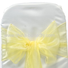 Organza chair sashes/ wedding decoration/Chair bowes/Chair covers