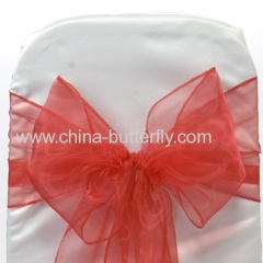 Organza Bow Chair Sash