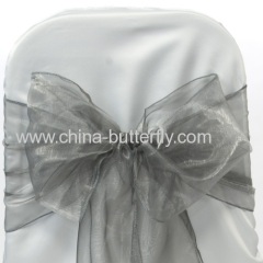 Organza chair sashes/ wedding decoration/Chair bowes/Chair covers