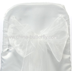 Organza chair sashes/ wedding decoration/Chair bowes/Chair covers