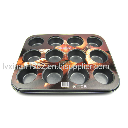 Rustless Iron Cake mold cake mould 12 cakes nonstick treatment bakeware