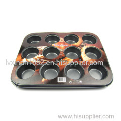 Rustless Iron Cake mold cake mould 12 cakes nonstick treatment bakeware