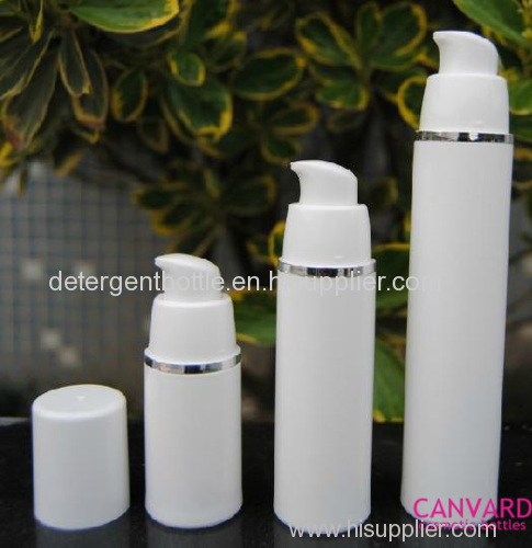 White airless pump bottles, cosmetic bottle, plastic empty bottle, airless cosmetics bottle