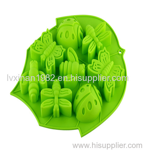 SILICONE CAKE MOLD MOONCAKE mould DIY leaf insect shaped
