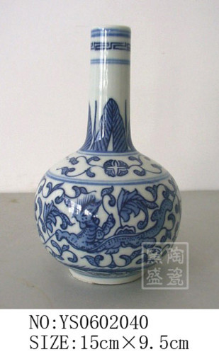 wholesale vase of blue and white porcelain