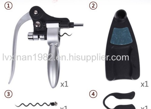 High Class wine opener corkscrew aluminum alloy decapper exquisite package