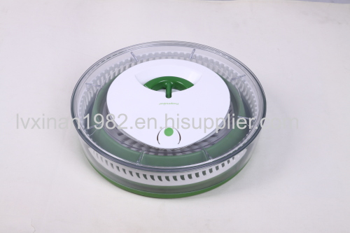 Collapsible salad spinner vegetable spinner