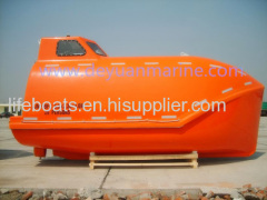 Totally enclosed FRP life boat and rescue boat