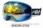 Cool Snow Ski Goggles , ski boarding goggles with Big Hydro-Film Frame , Anti - Fog Spherical Pc Len