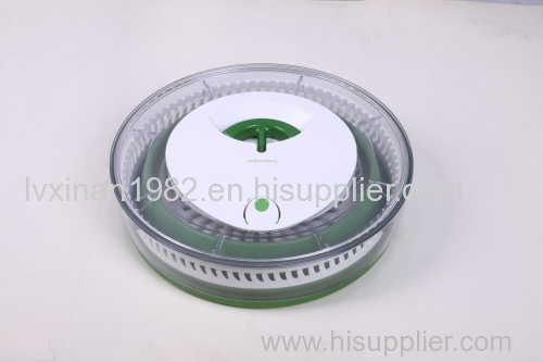 Collapsible salad spinner vegetable spinner food grade material with patent