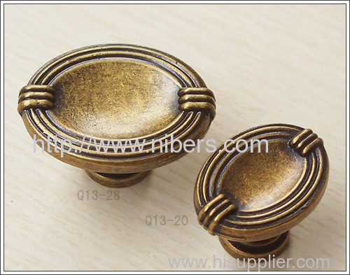 Q13 Antique copper European style door knobs/ambry drawer handle rural cupboard door handle