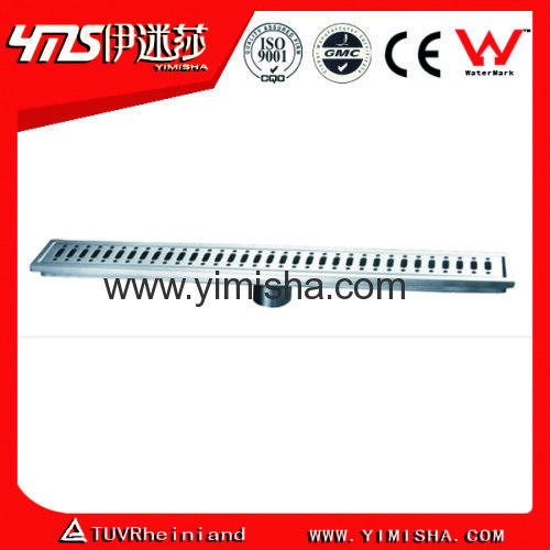 500-1000mm x 72mm x 62mm Long Linear Stainless Steel Floor Drain Shower Drain with Outlet Diameter 45mm