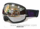 Pc Double Lens Snow Ski Goggles , Light Purple Silver Unisex Snow Ski Goggles For Outdoor Skiing