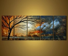 100% Hand-painted Modern Canvas Art Oil Painting Home Decoration (LA5-067)