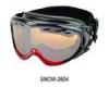 Custom Painted Snow Ski Goggles,helmet motorcycle goggle with Silver Mirror Lens