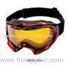 Anti-Fog Lens Snow Ski Goggles, customized snow boarding goggles with Black Frame Sprayed Frame