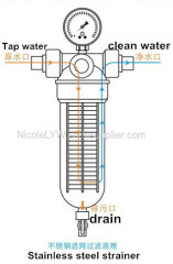 Prefilter, water pre-purifier, water cleaner