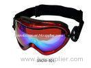 Flexible Lightweight Professional Snow Ski Goggles, optical ski glasses with Rose Red Cylindrical Le