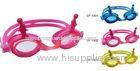 Pink Yellow Cute Professional Junior Swimming Goggles With Anti-Fog, Uv Protected Lens (CF-1800)