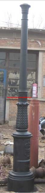 4.15m cast iron lamp pole for outdoor courtyard seaside