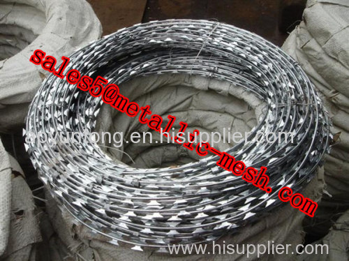 hot dipped galvanized razor barbed wire