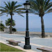 4.15m cast iron lamp pole for outdoor courtyard seaside