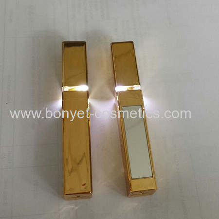 golden LED with mirror lip gloss