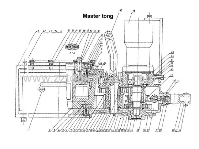 Sucker rod power tong API7K XYQ28/2.6Y