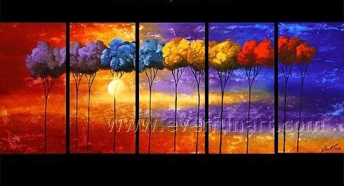 Home Decoration Ready to Hang Landscape Oil Painting (LA-076)