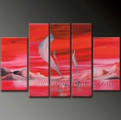 100% Hand-painted Modern Canvas Art Oil Painting Home Decoration (LA5-084)