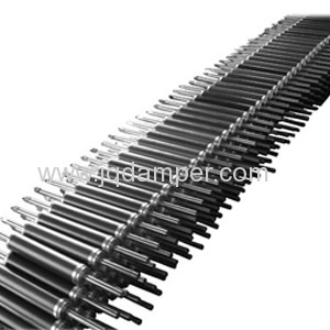 Bidirectional linear damper for machine, equipment