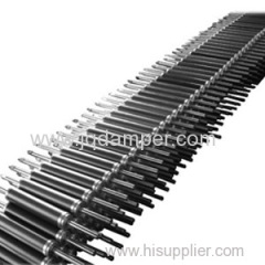 Bidirectional linear damper for machine, equipment