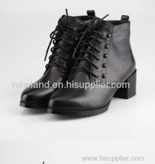2013 lady cow leather short boots