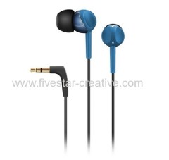 Sennheiser CX215 Noise Isolating Earbud Earphones Blue with Powerful Bass Response