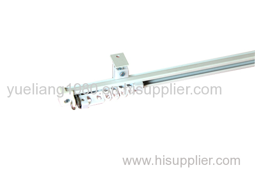 White Single Aluminum Curtain Rails