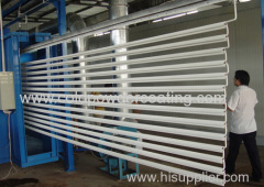 Horizontal aluminium profiles powder coating line