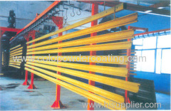 Horizontal aluminium profiles powder coating line