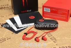 Beats Tour 2.0 In-Ear Headphones with Carrying Case Red