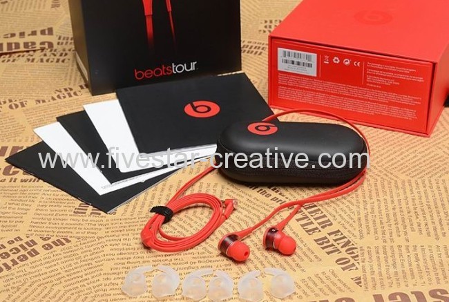 Beats Tour 2.0 In-Ear Headphones with Carrying Case Red