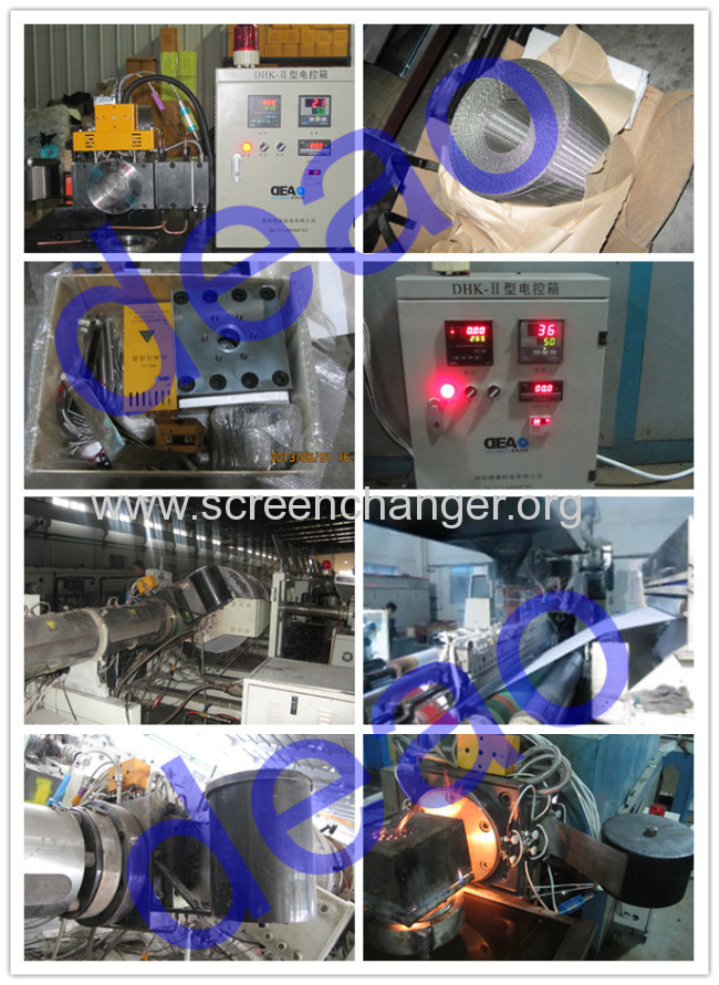 Auto screen changer for polymer melt filtration