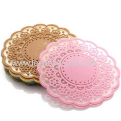 durable anti slip silicone cup coaster