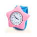 Colorful design Silicone Slap Watch with Star Shaped Design for Woman and Kids