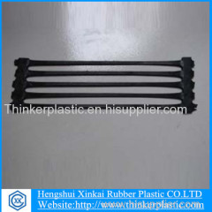 Unidirectional tension plastic geogrid for construction