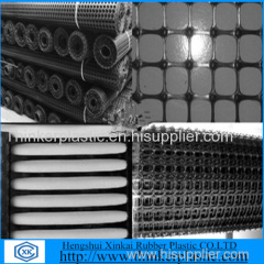 Black Plastic uniaxial geogrid fro road construction
