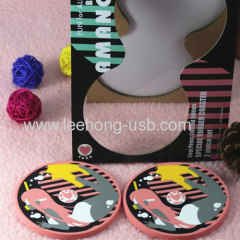 high quality soft pvc anti slip cup coaster for promotion gifts