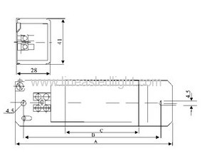 Electromagnetic ballasts for single-end compact fluorescent lamps 