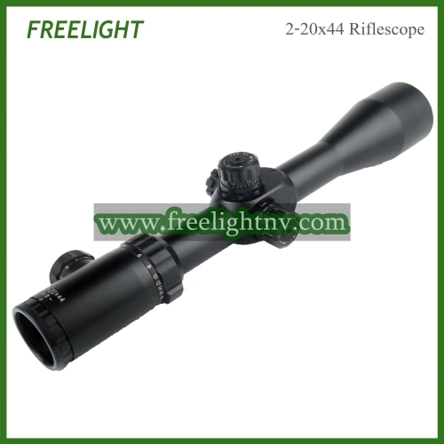 2-20x44 Compact shooting Riflescope, Illuminated Red/Green Reticle Mil dot rifle scope