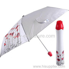 New Nice Colorful Drawing Folding Rose Vase Umbrella