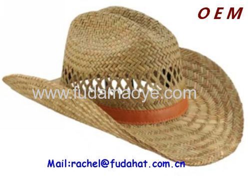 Fashion cowboy paper straw hat
